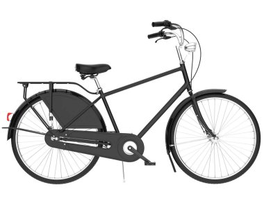 Black and white illustration of classic bike