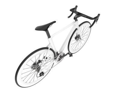 Black and white illustration of classic bike