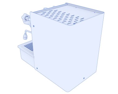 coffee machine 3d illustration