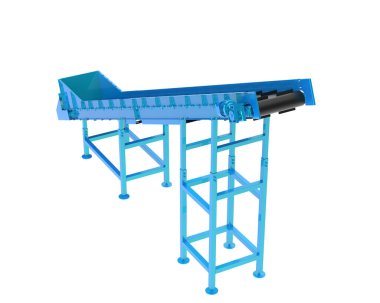 Conveyor belt 3d illustration