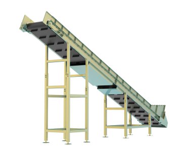 Conveyor belt 3d illustration