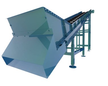 Conveyor belt 3d illustration