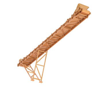 Conveyor belt 3d illustration