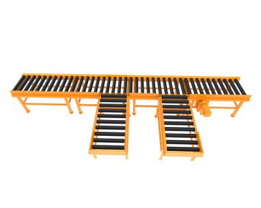 Conveyor belt 3d illustration