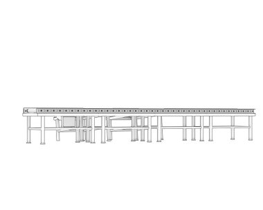 Conveyor belt 3d illustration