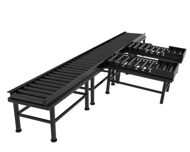 Conveyor belt 3d illustration