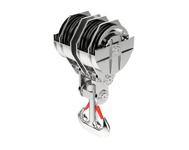 Crane hook 3d illustration