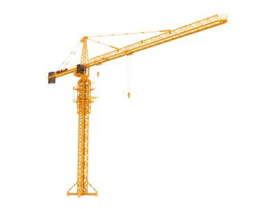 construction crane 3d illustration 