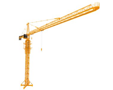 construction crane 3d illustration 