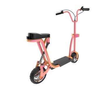 Electric scooter 3d illustration
