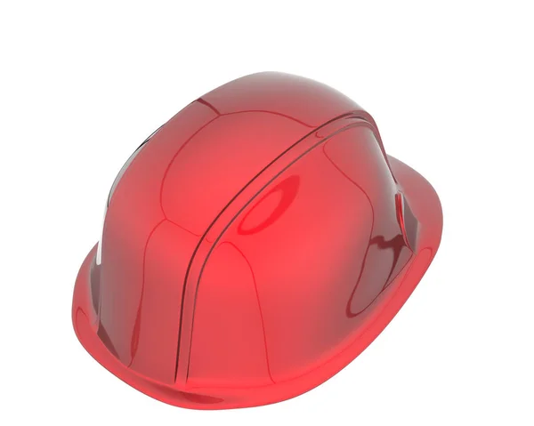 安全帽建筑帽 3D插图头盖图 — 图库照片