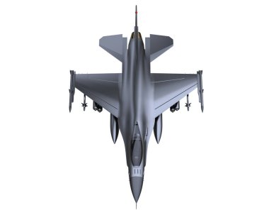 f 16 fighter jet 3d illustration
