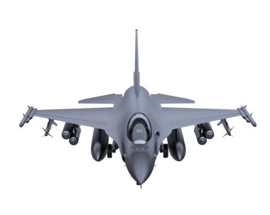 f 16 fighter jet 3d illustration