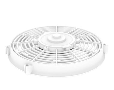 Elektrik Fanı beyaz arkaplanda izole edildi