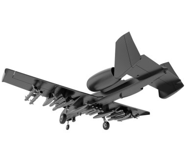 3d rendering image of a fight jet isolated on white background