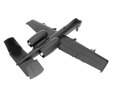 3d rendering image of a fight jet isolated on white background