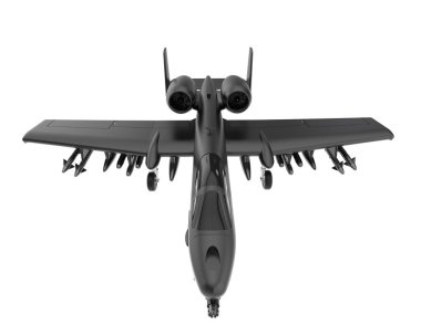 3d rendering image of a fight jet isolated on white background