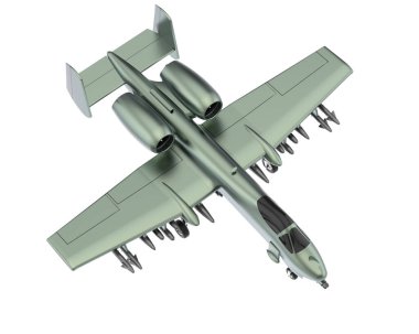 3d rendering image of a fight jet isolated on white background