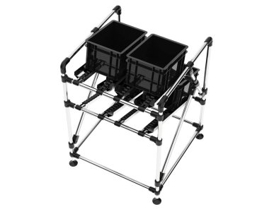 Flow Rack isolated on white background