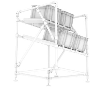 Flow Rack isolated on white background