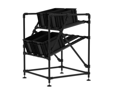 Flow Rack isolated on white background