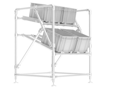 Flow Rack isolated on white background