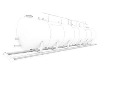 fuel storage isolated on white background