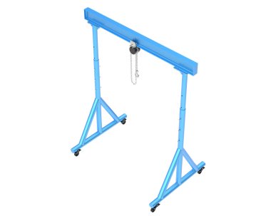 construction crane 3d illustration 