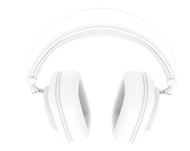 3D illustration of Headphones isolated on white background 