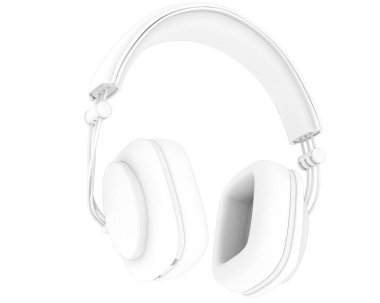 3D illustration of Headphones isolated on white background 