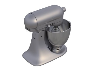 Mutfak yardımı beyaz arka planda izole edilmiş. 3d görüntüleme - illüstrasyon