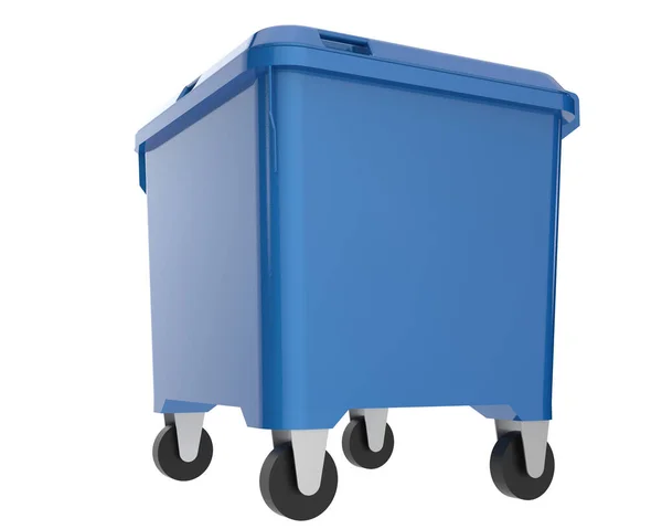 Lixo Plástico Bin Close — Fotografia de Stock