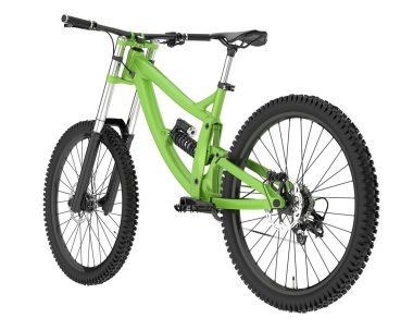 beyaz zemin üzerinde dağ bisikleti