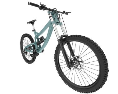 beyaz zemin üzerinde dağ bisikleti