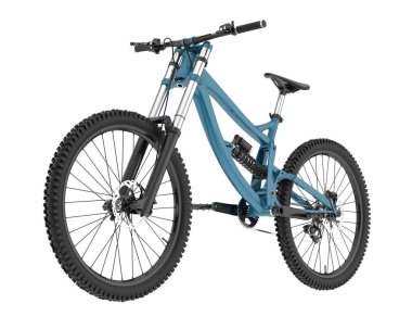 Black and white illustration of mountain bike