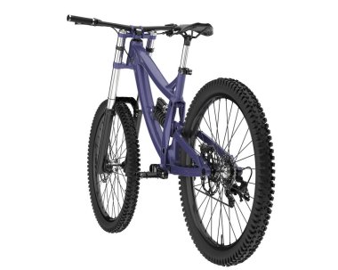 Black and white illustration of mountain bike