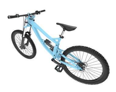 Black and white illustration of mountain bike