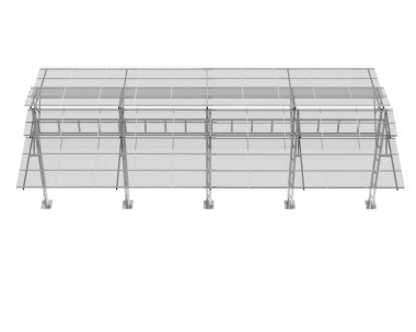 3D model of Parking roof. graphic illustration of construction 