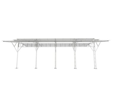 3D model of Parking roof. graphic illustration of construction 