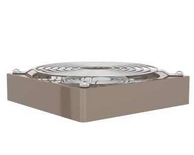 Arka planda fan 3d renk illüstrasyonu