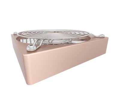 Arka planda fan 3d renk illüstrasyonu