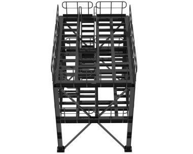 3d rendering image of platform on white background