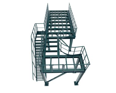 3d rendering image of platform on white background