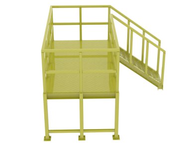 3d rendering image of platform on white background