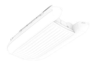 3d rendering of river boat isolated on white background