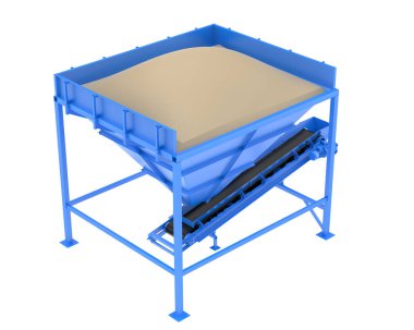 Arka planda endüstriyel huni görüntüsü izole edildi. Büyük yayınlar ya da baskılar için ideal. 3d görüntüleme - illüstrasyon