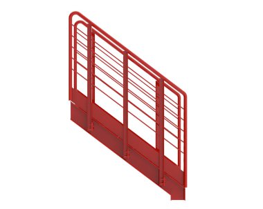 stairs isolated over white background, illustration