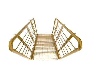 stairs isolated over white background, illustration