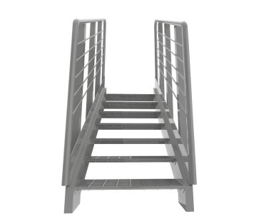 stairs isolated over white background, illustration