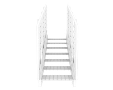 stairs isolated over white background, illustration